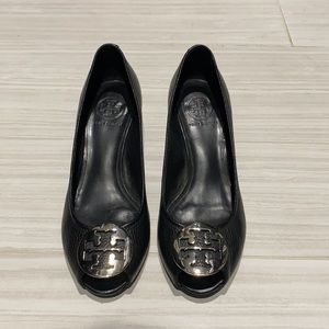 Tory Burch Open Toe Wedge